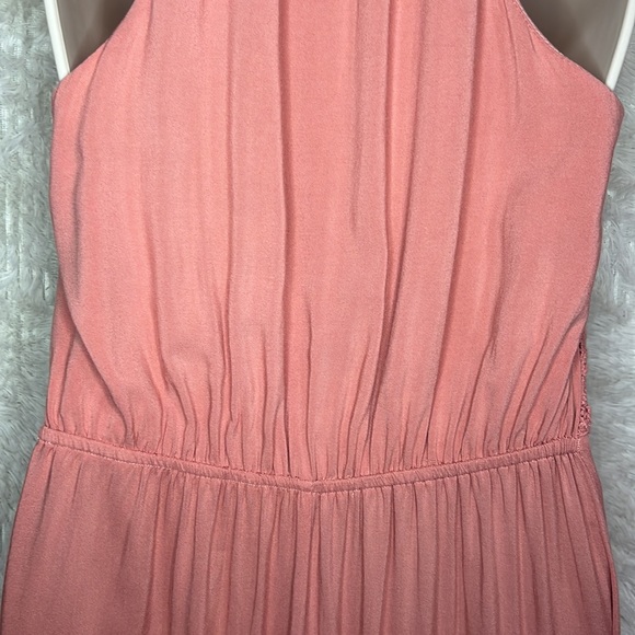 Coral pink halter maxi sundress, size Small by Daytrip - Picture 9 of 11